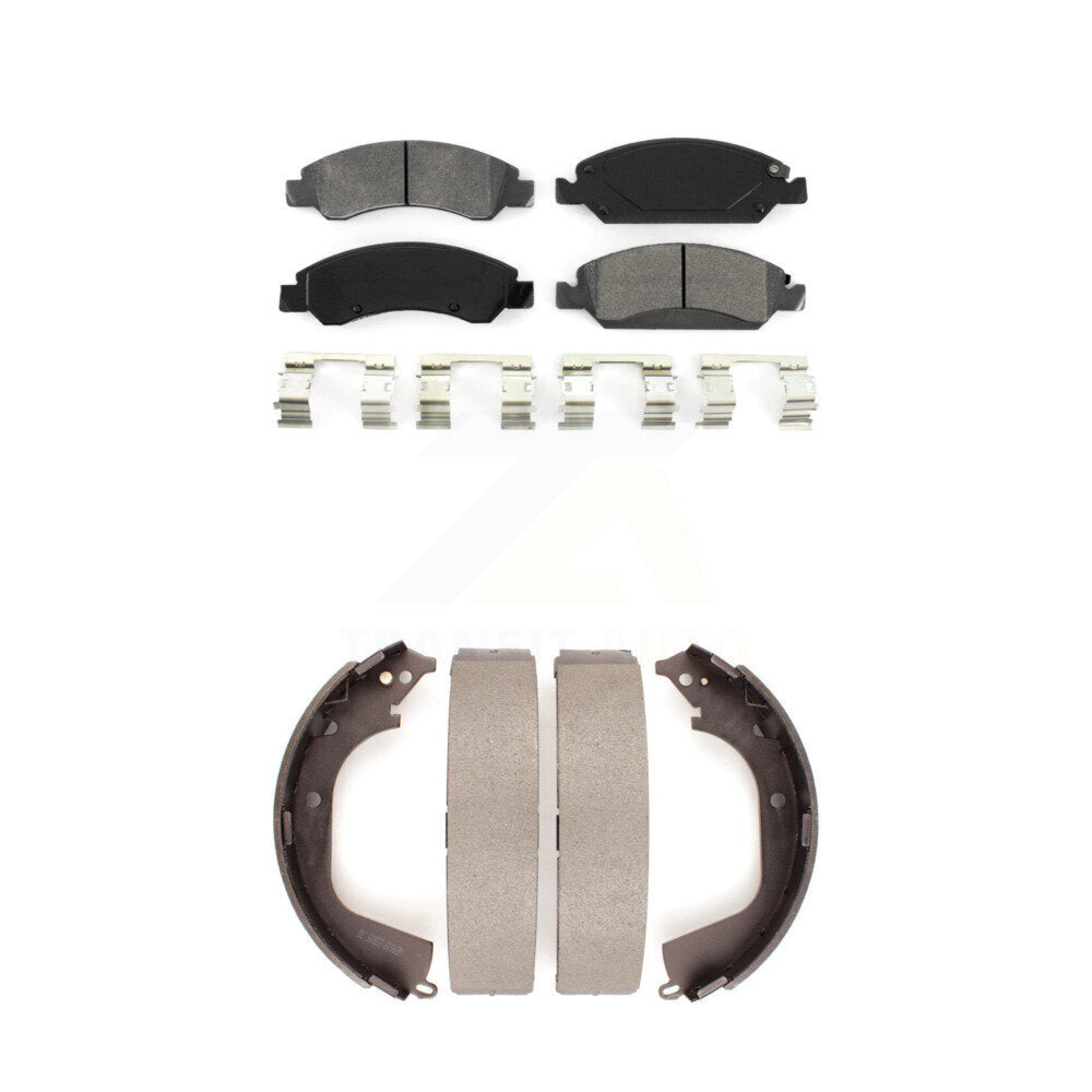 Transit Auto KSN-100035 Disc Brake Pad for 2008-2013 Chevrolet Silverado 1500, GMC Sierra 1500 - Front and Rear
