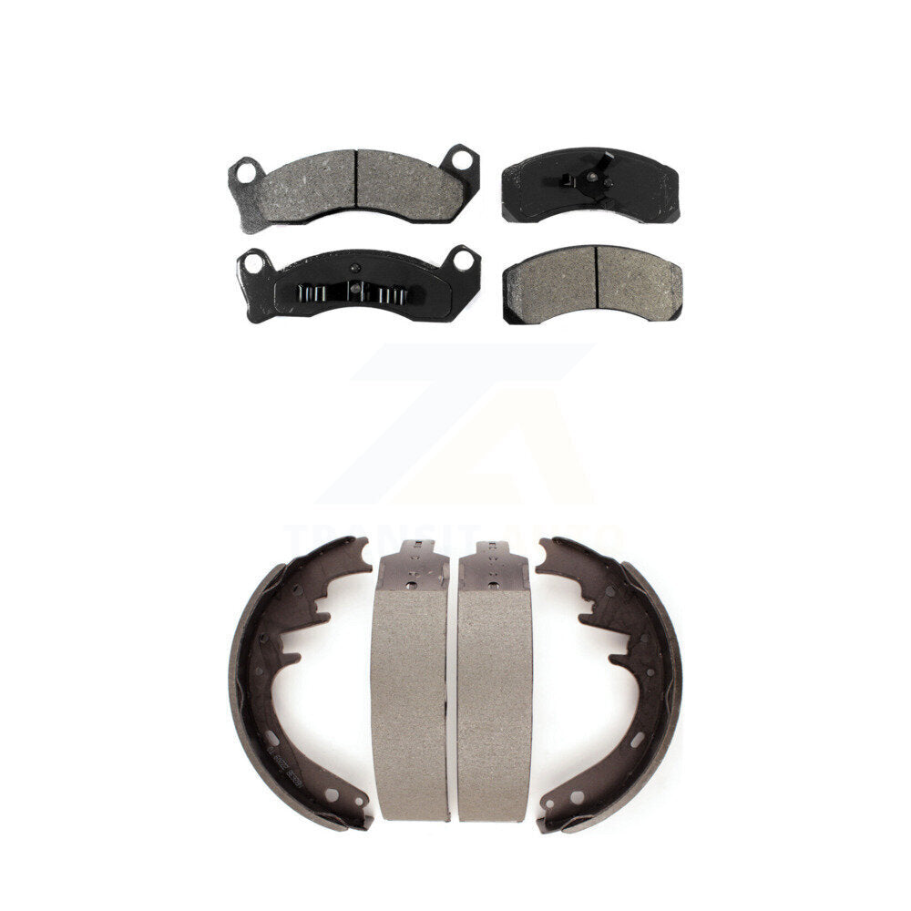 Transit Auto KSN-100052 Disc Brake Pad for 1980-1993 Lincoln Town Car, Ford LTD Crown Victoria and More - Front and Rear