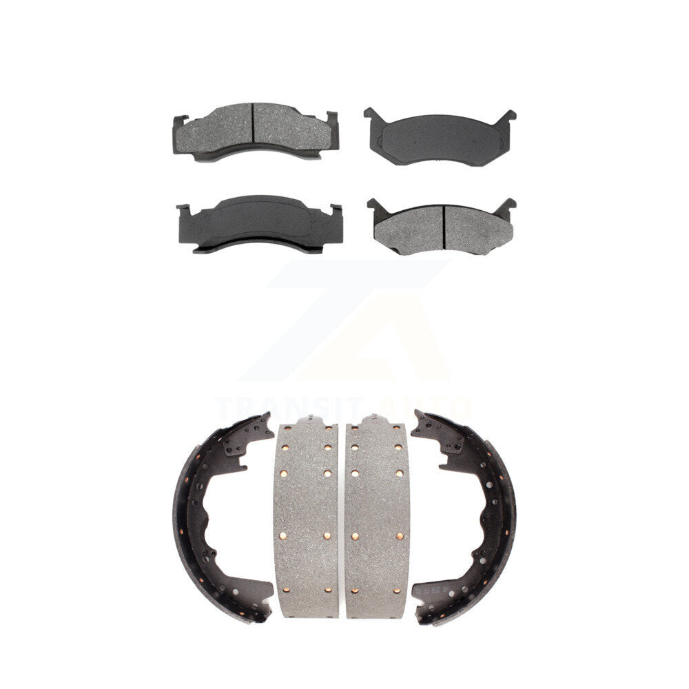 Transit Auto KSN-100059 Disc Brake Pad for 1980-1997 Dodge B2500, Dodge B3500 and More - Front and Rear