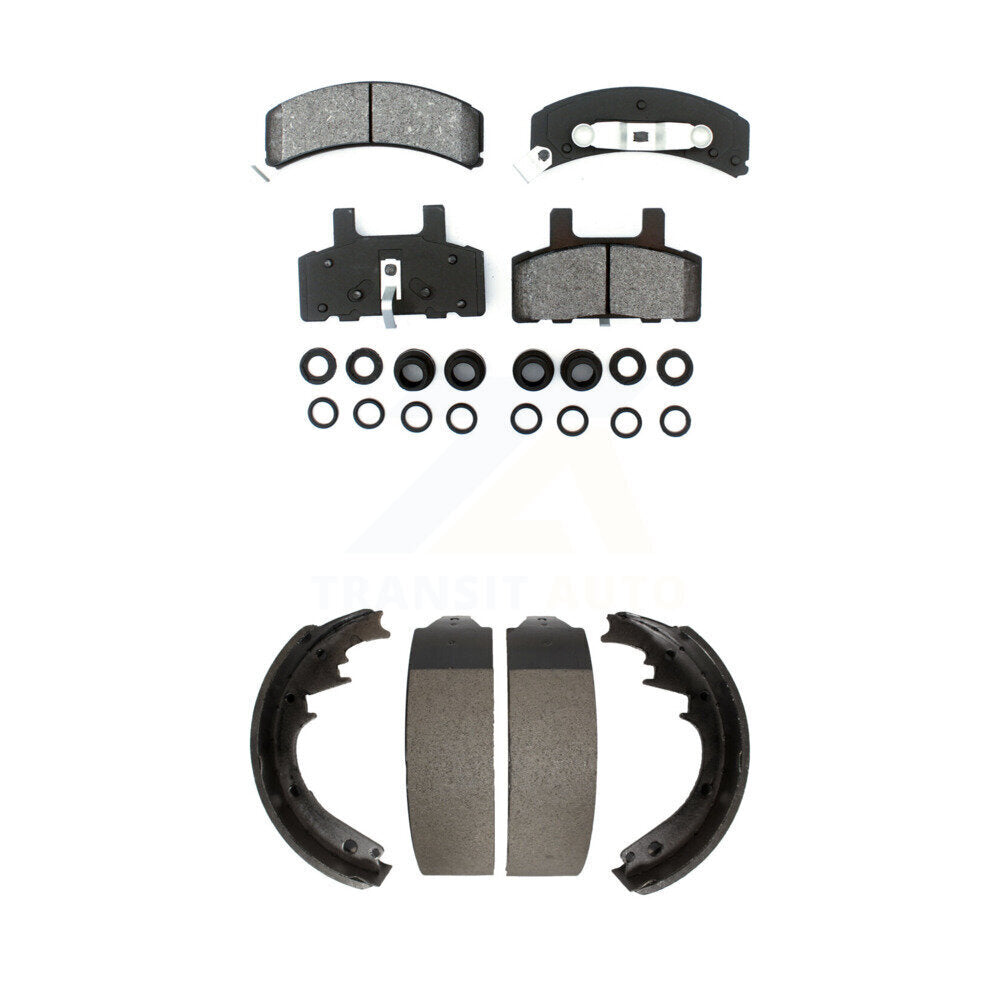 Transit Auto KSN-100069 Disc Brake Pad for 1988-2002 GMC Yukon, Cadillac Escalade and More - Front and Rear