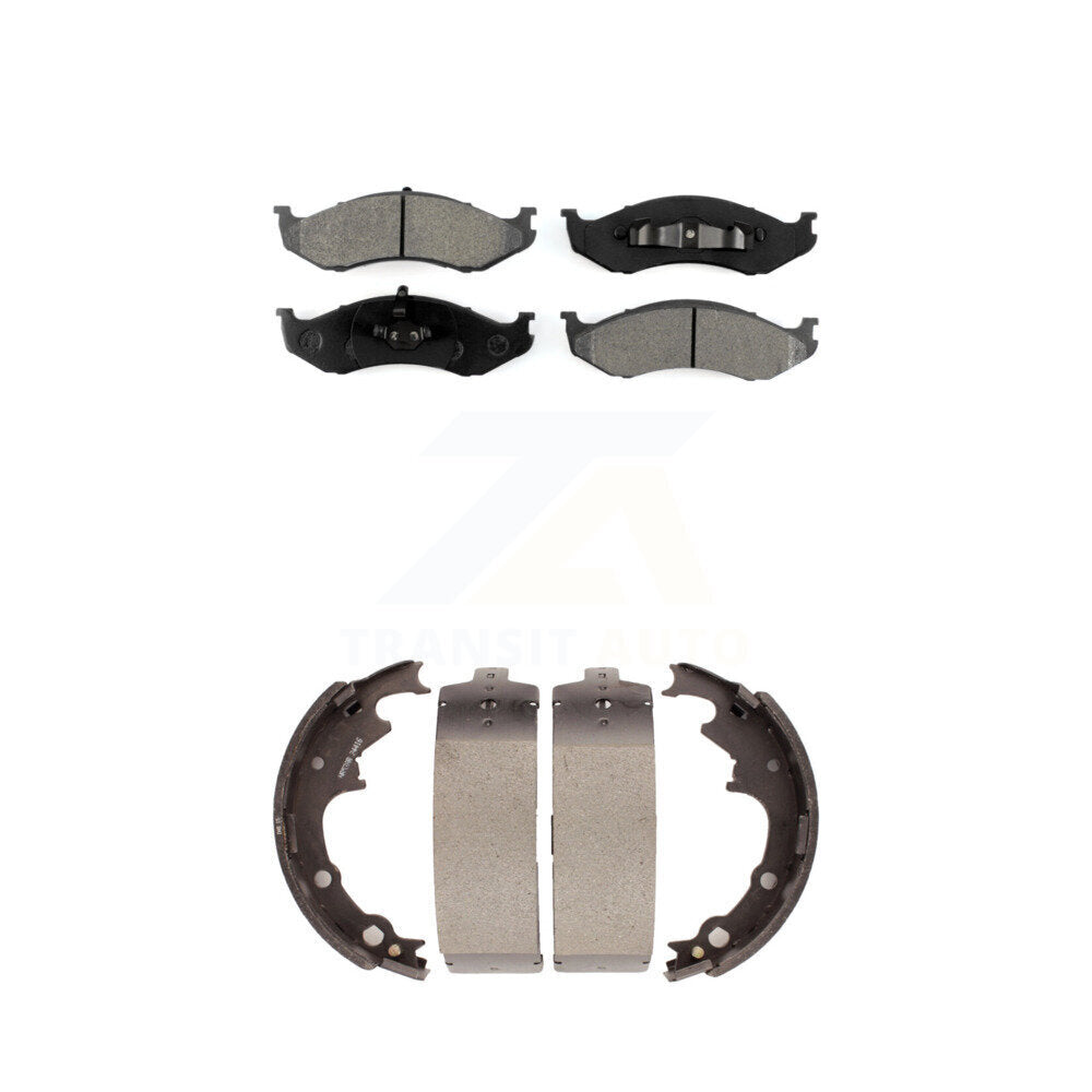 Transit Auto KSN-100102 Disc Brake Pad for 1990-2000 Jeep Cherokee, Jeep Wrangler and More - Front and Rear