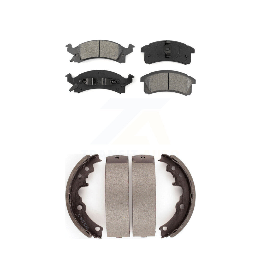 Transit Auto KSN-100108 Disc Brake Pad for 1990-2002 Chevrolet Corsica, Pontiac Sunfire and More - Front and Rear