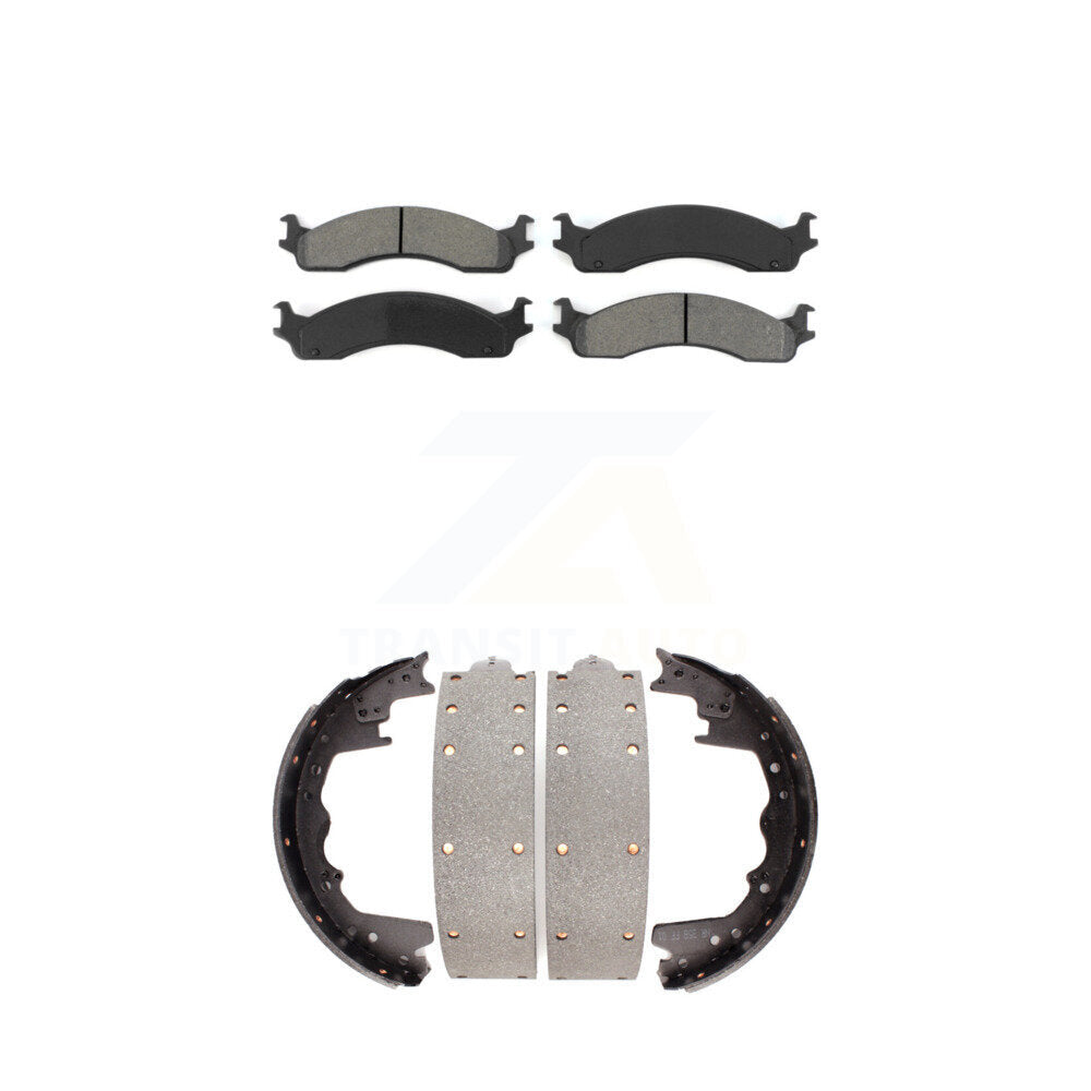Transit Auto KSN-100156 Disc Brake Pad for 1995-2006 Ford E-350 Super Duty, Ford E-250 and More - Front and Rear