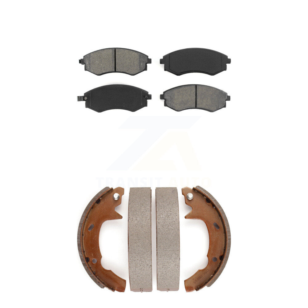 Transit Auto KSN-100170 Disc Brake Pad for 1991-1993 Hyundai Sonata - Front and Rear