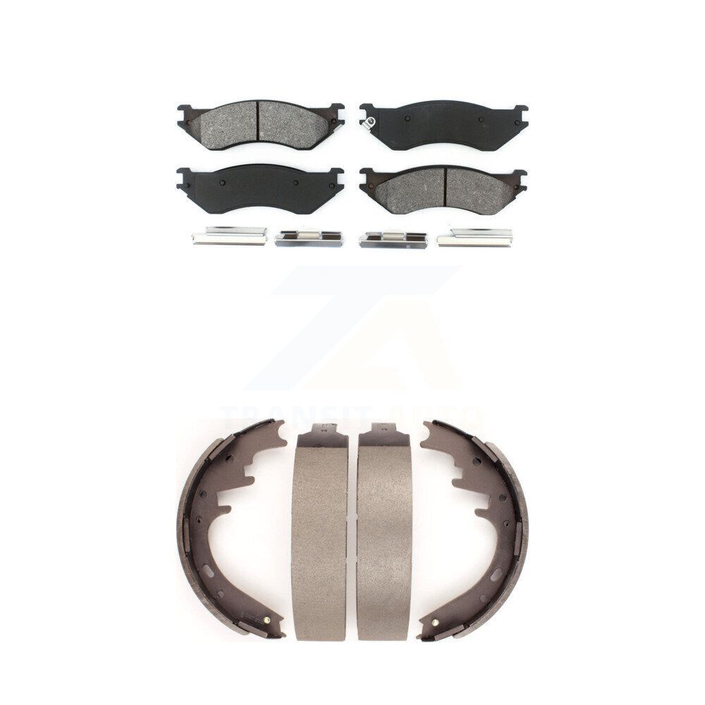 Transit Auto KSN-100173 Disc Brake Pad for 1998-2002 Dodge Ram 1500, Dodge Ram 1500 Van and More - Front and Rear