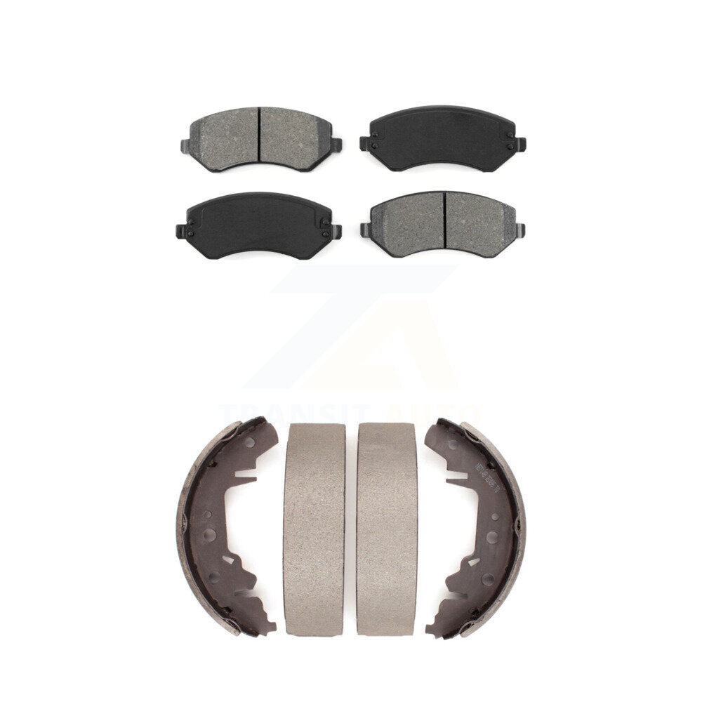 Transit Auto KSN-100221 Disc Brake Pad for 2001-2007 Dodge Caravan, Chrysler Town & Country and More - Front and Rear