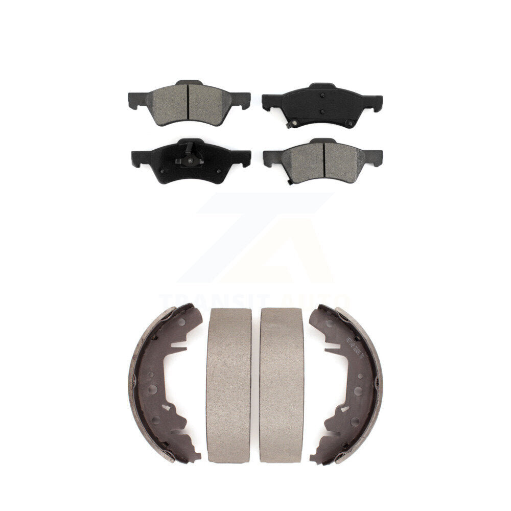 Transit Auto KSN-100224 Disc Brake Pad for 2001-2007 Chrysler Town & Country, Dodge Caravan and More - Front and Rear