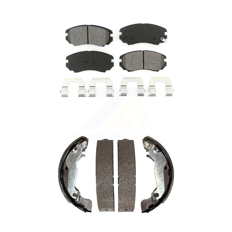 Transit Auto KSN-100252 Disc Brake Pad for 2007-2010 Hyundai Elantra - Front and Rear