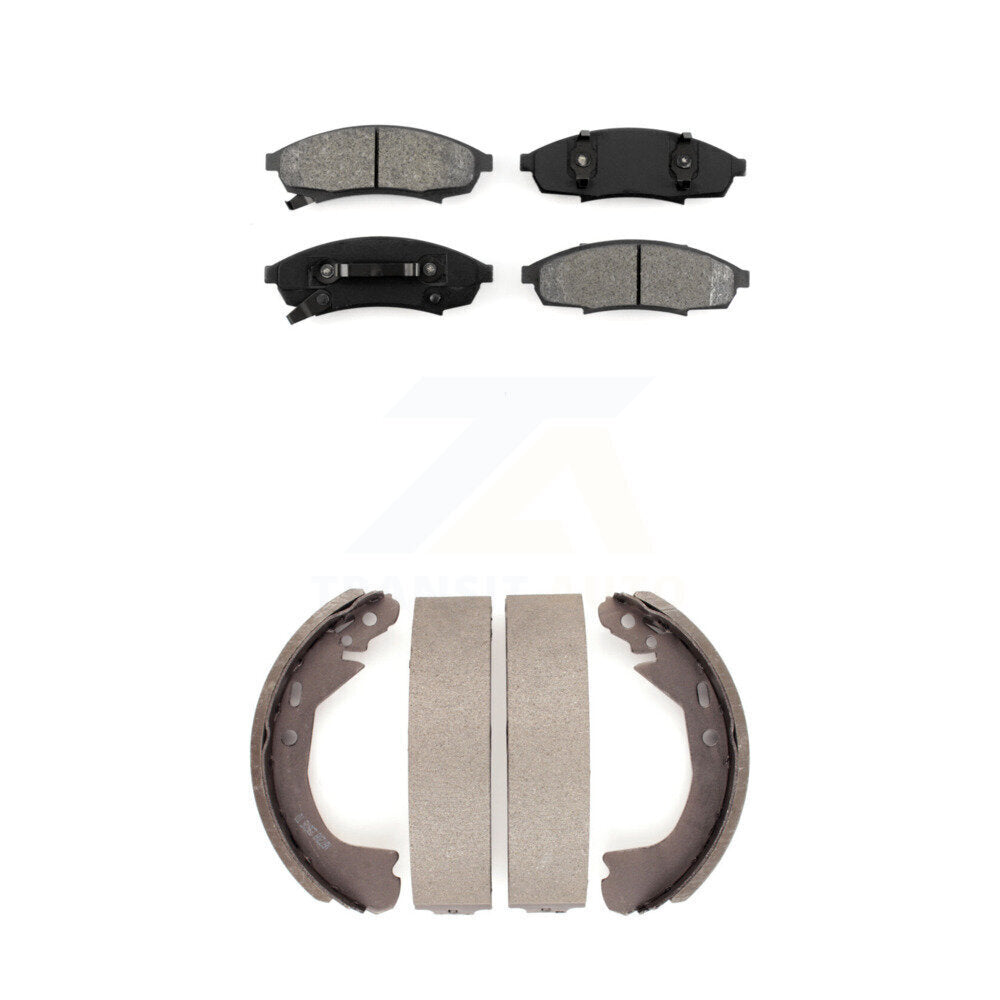 Transit Auto KSN-100282 Disc Brake Pad for 1997 Oldsmobile Cutlass Supreme - Front and Rear