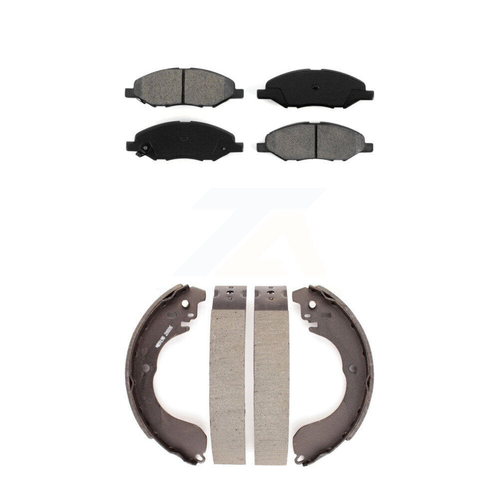 Transit Auto KSN-100295 Disc Brake Pad for 2008 Nissan Versa - Front and Rear