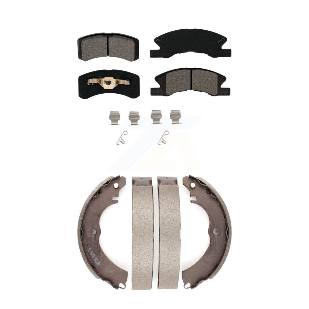 Transit Auto KSN-100296 Disc Brake Pad for 2017-2023 Mitsubishi Mirage, Mitsubishi Mirage G4 - Front and Rear