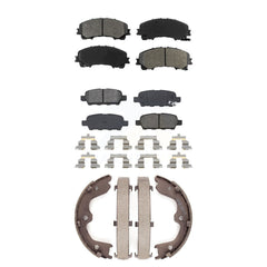 Transit Auto KSN-100566 Disc Brake Pad for 2016-2017 INFINITI QX50 - Front and Rear