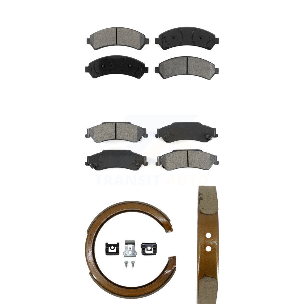 Transit Auto KSN-100595 Disc Brake Pad for 1997-2005 Chevrolet S10, GMC Sonoma and More - Front and Rear