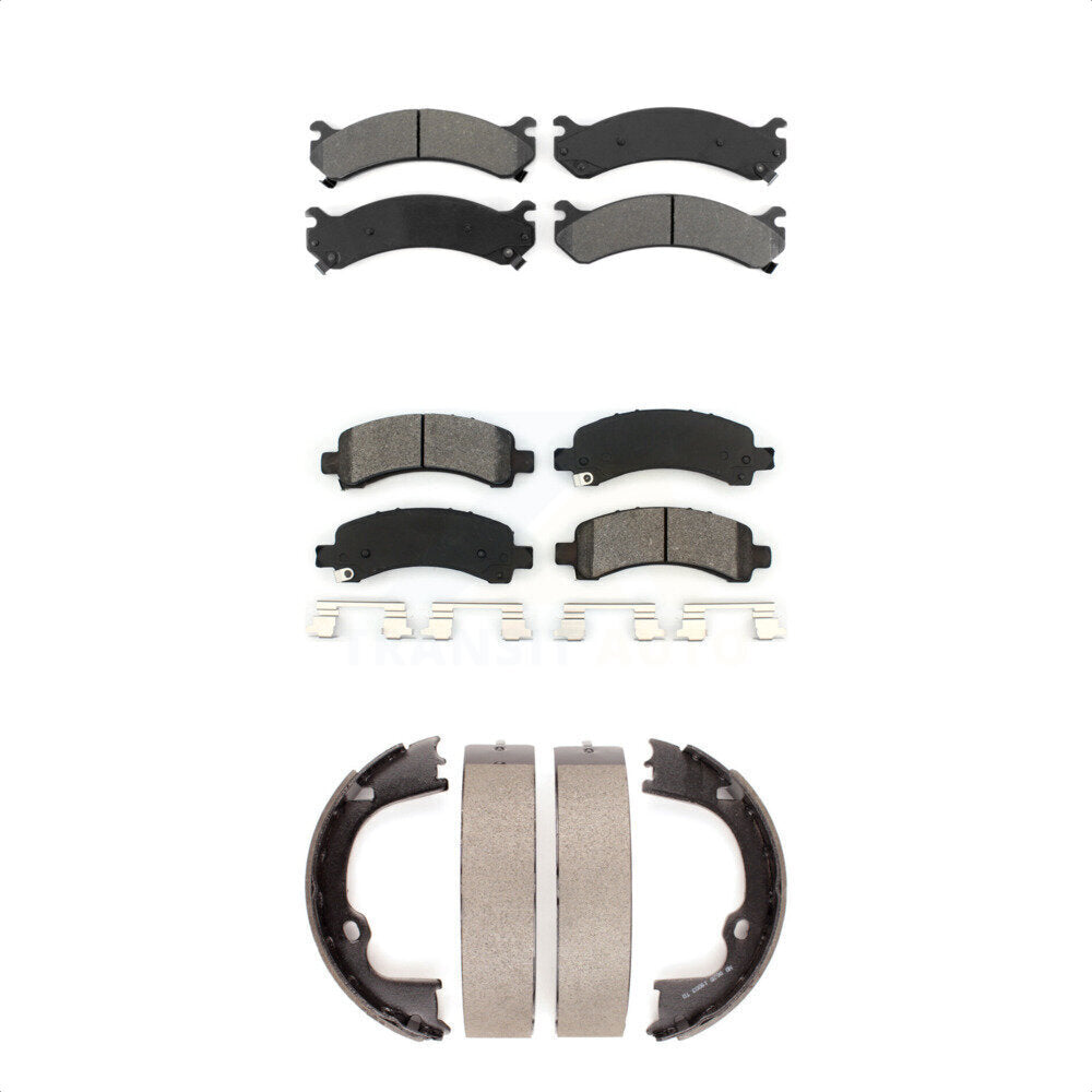 Transit Auto KSN-100606 Disc Brake Pad for 2008-2020 Chevrolet Express 2500, GMC Savana 2500 and More - Front and Rear