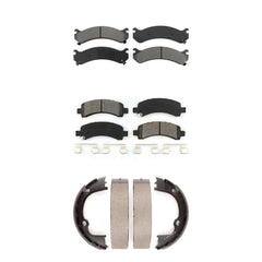 Transit Auto KSN-100606 Disc Brake Pad for 2008-2020 Chevrolet Express 2500, GMC Savana 2500 and More - Front and Rear