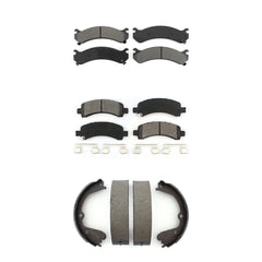 Transit Auto KSN-100607 Disc Brake Pad for 2008-2016 Chevrolet Express 4500, GMC Savana 3500 - Front and Rear