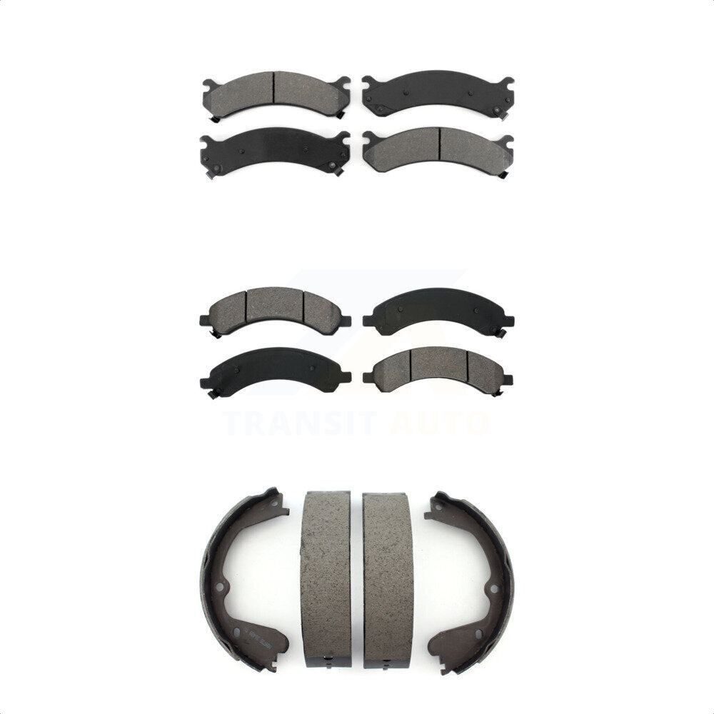 Transit Auto KSN-100609 Disc Brake Pad for 2008 Chevrolet Express 3500, GMC Savana 3500 - Front and Rear