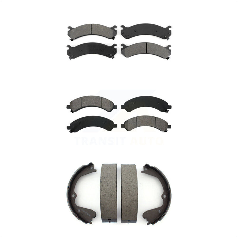 Transit Auto KSN-100609 Disc Brake Pad for 2008 Chevrolet Express 3500, GMC Savana 3500 - Front and Rear