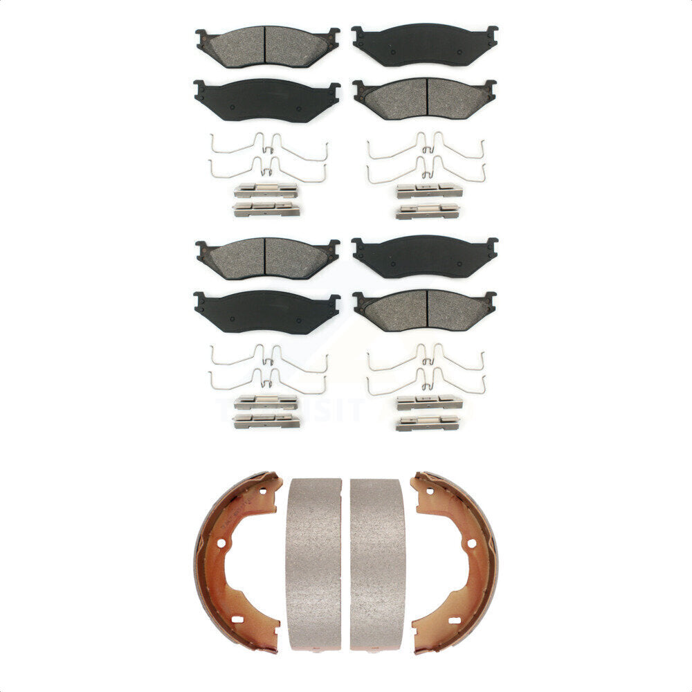 Transit Auto KSN-100629 Disc Brake Pad for 2005-2018 Ford F-59 Commercial Stripped Chassis, Ford F-450 Super Duty and More - Front and Rear