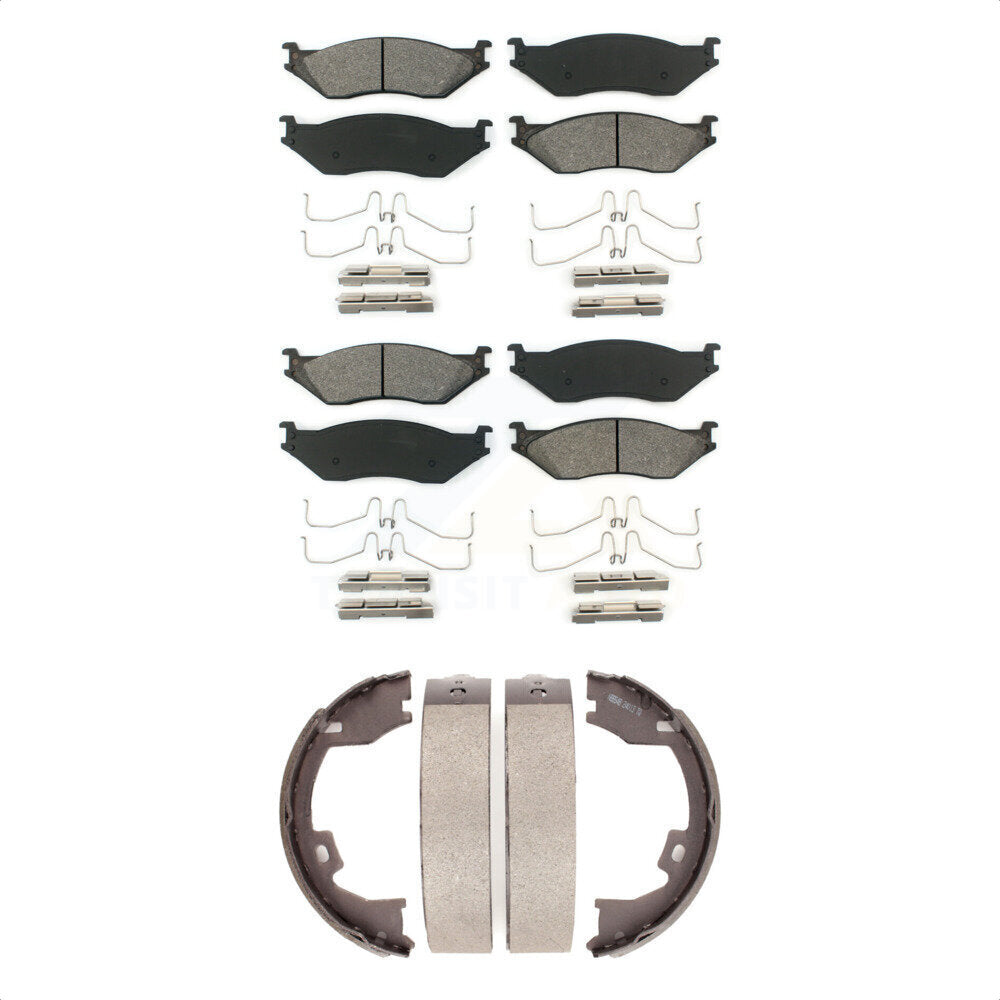 Transit Auto KSN-100631 Disc Brake Pad for 2005-2018 IC Corporation AE School Bus, IC Corporation AC Commercial Bus and More - Front and Rear