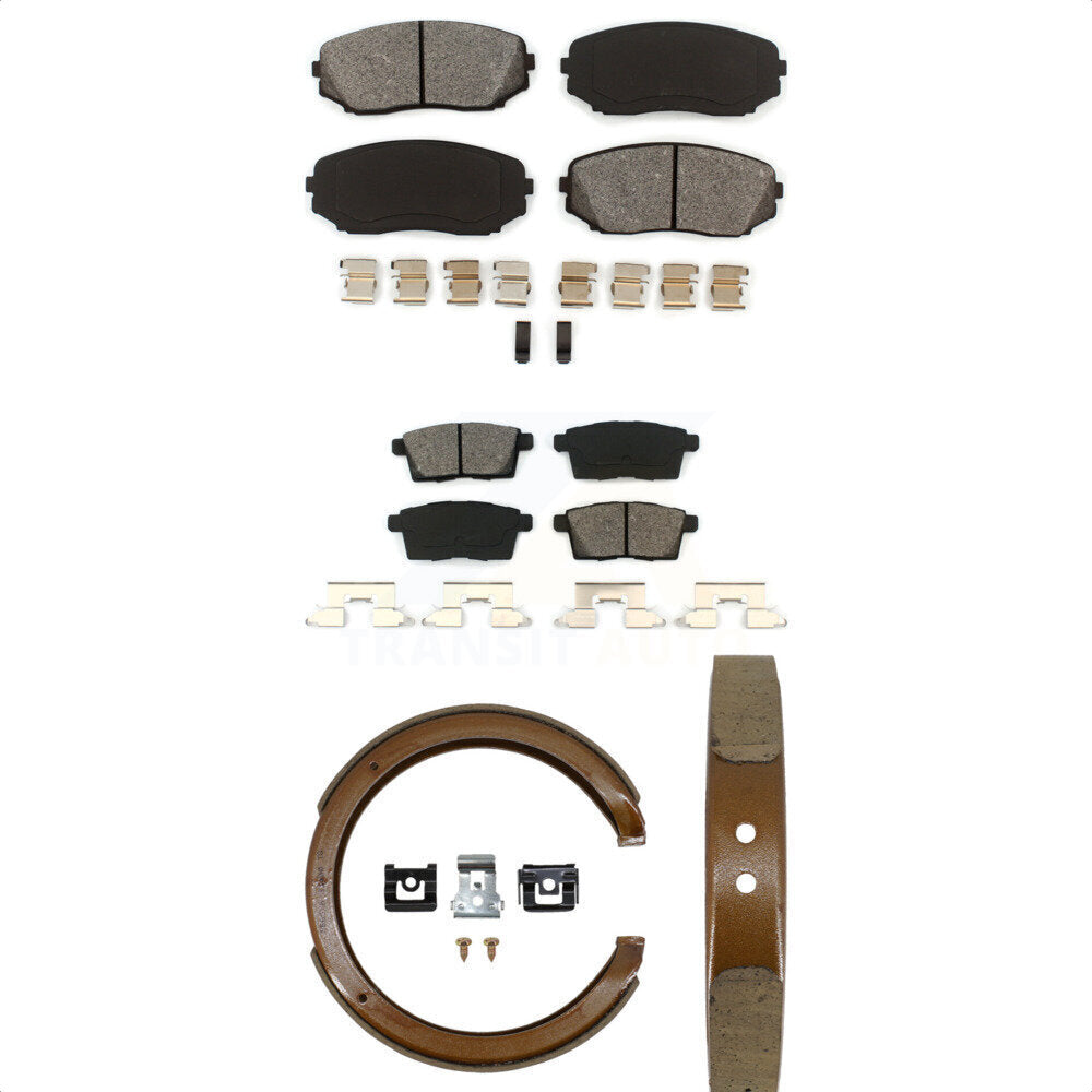 Transit Auto KSN-100636 Disc Brake Pad for 2007-2012 Ford Edge, Lincoln MKX and More - Front and Rear