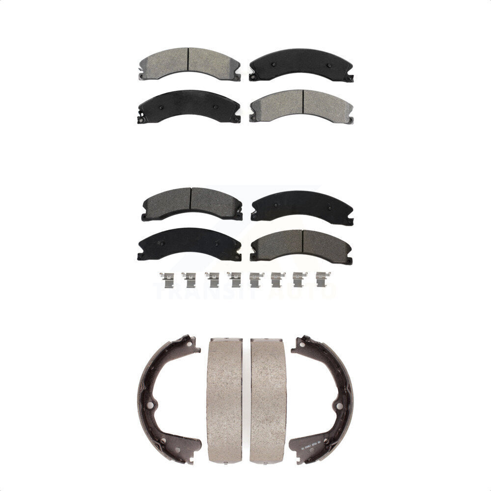 Transit Auto KSN-100653 Disc Brake Pad for 2012-2019 Nissan TITAN XD, Nissan NV1500 and More - Front and Rear