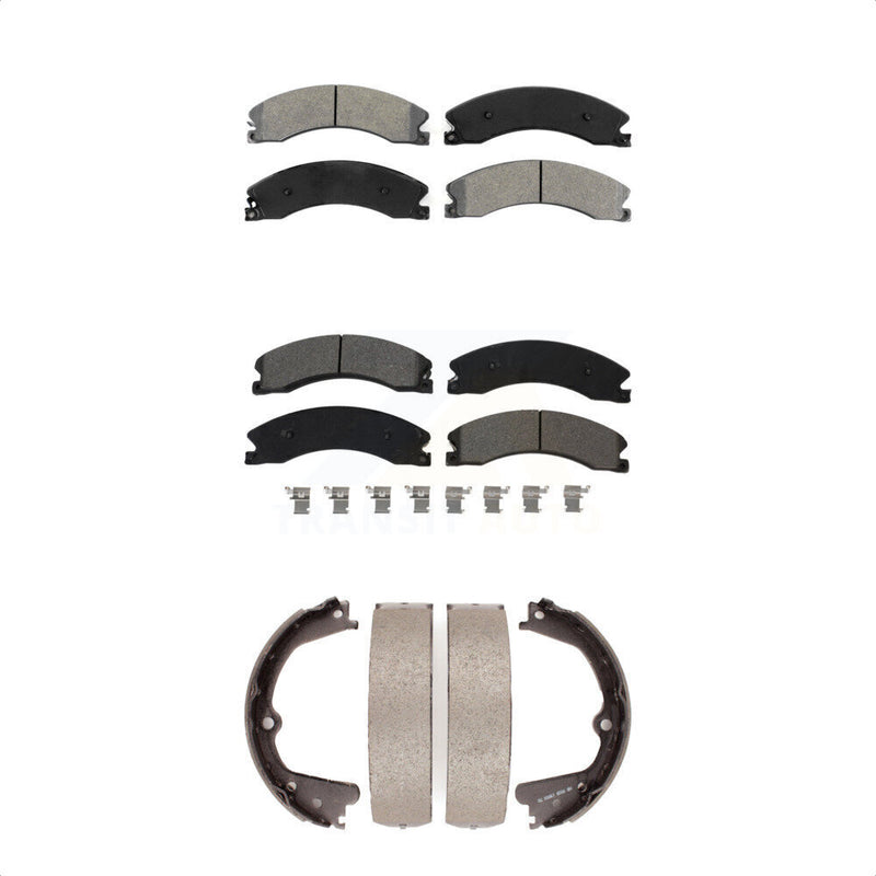 Transit Auto KSN-100653 Disc Brake Pad for 2012-2019 Nissan TITAN XD, Nissan NV1500 and More - Front and Rear