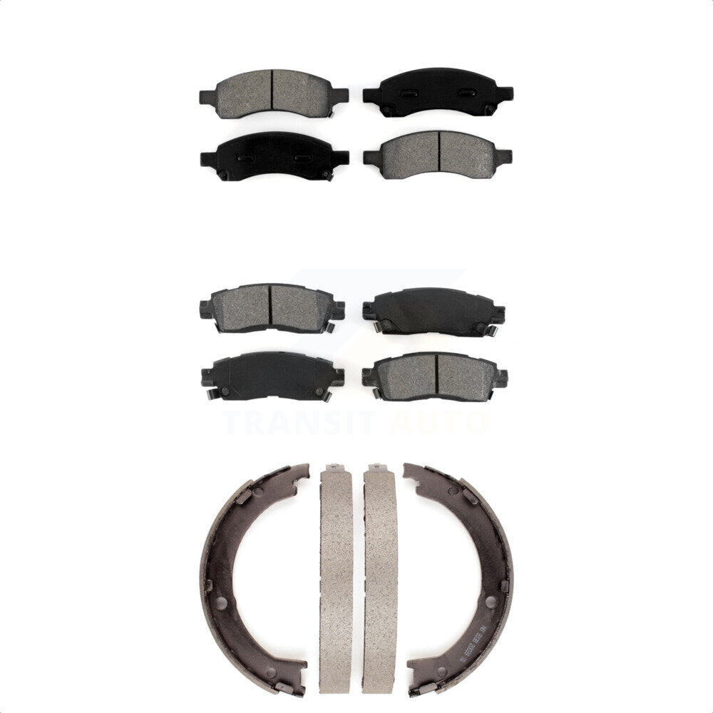 Transit Auto KSN-100654 Disc Brake Pad for 2007-2017 GMC Acadia Limited, Chevrolet Traverse and More - Front and Rear