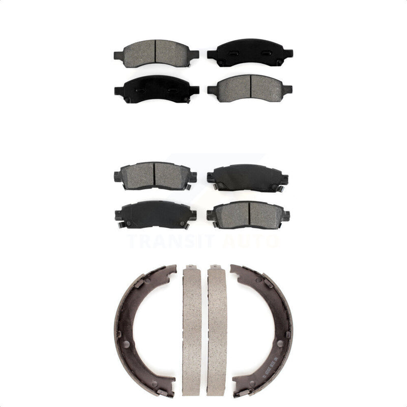 Transit Auto KSN-100654 Disc Brake Pad for 2007-2017 GMC Acadia Limited, Chevrolet Traverse and More - Front and Rear