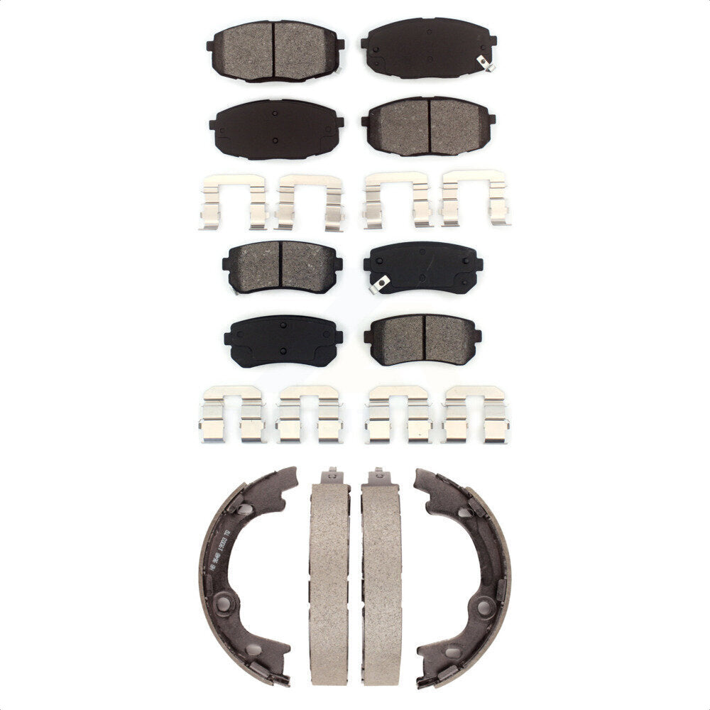 Transit Auto KSN-100657 Disc Brake Pad for 2009-2011 Hyundai Elantra - Front and Rear