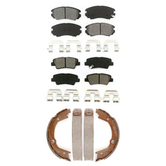 Transit Auto KSN-100658 Disc Brake Pad for 2008-2010 Hyundai Elantra, Hyundai Sonata - Front and Rear