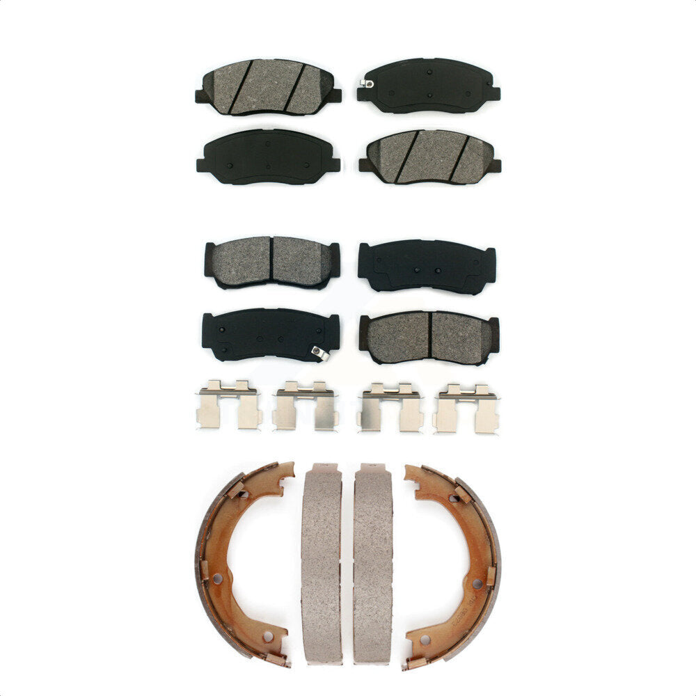 Transit Auto KSN-100665 Disc Brake Pad for 2007-2009 Hyundai Santa Fe - Front and Rear
