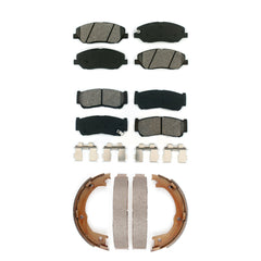 Transit Auto KSN-100665 Disc Brake Pad for 2007-2009 Hyundai Santa Fe - Front and Rear