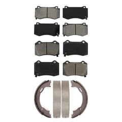 Transit Auto KSN-100670 Disc Brake Pad for 2005-2021 Dodge Challenger, Dodge Charger and More - Front and Rear