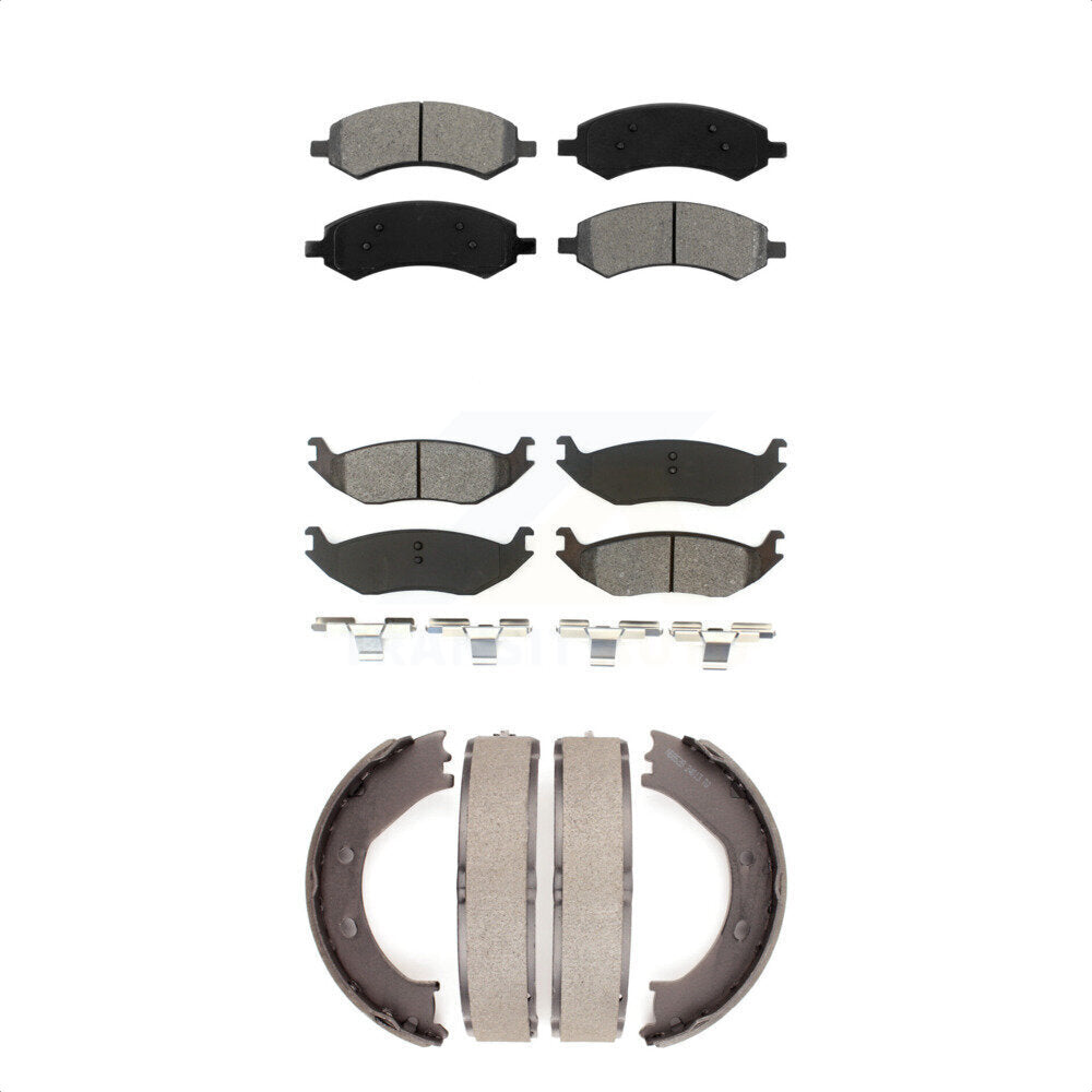 Transit Auto KSN-100676 Disc Brake Pad for 2006-2008 Dodge Ram 1500, Chrysler Aspen, Dodge Durango - Front and Rear