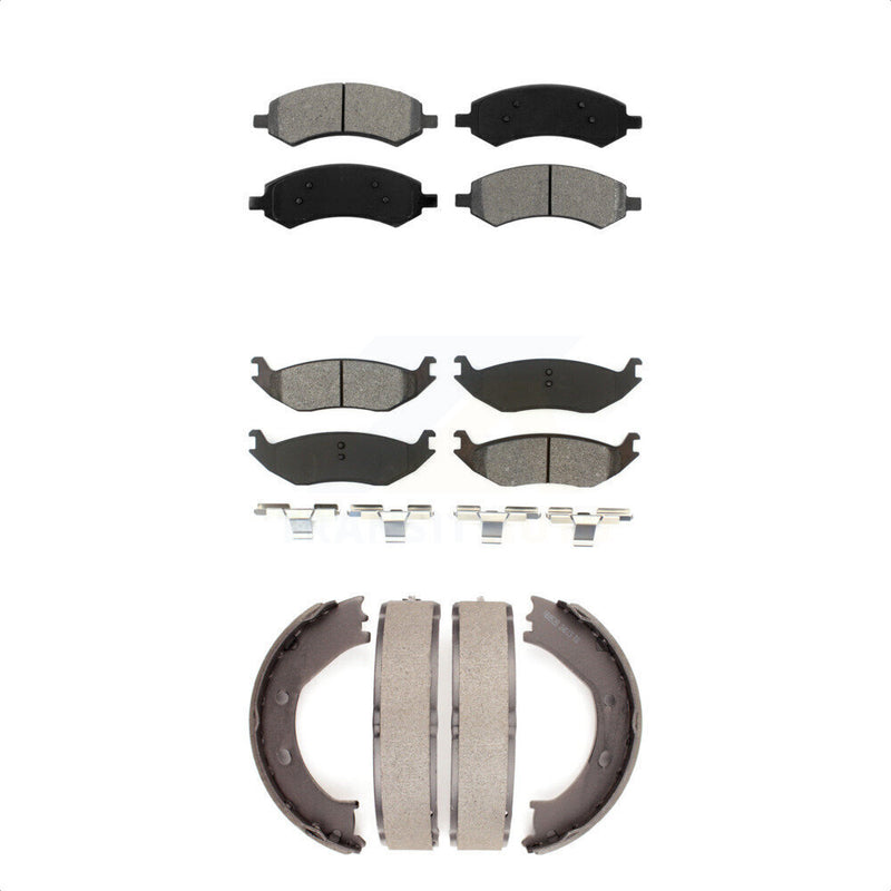 Transit Auto KSN-100676 Disc Brake Pad for 2006-2008 Dodge Ram 1500, Chrysler Aspen, Dodge Durango - Front and Rear