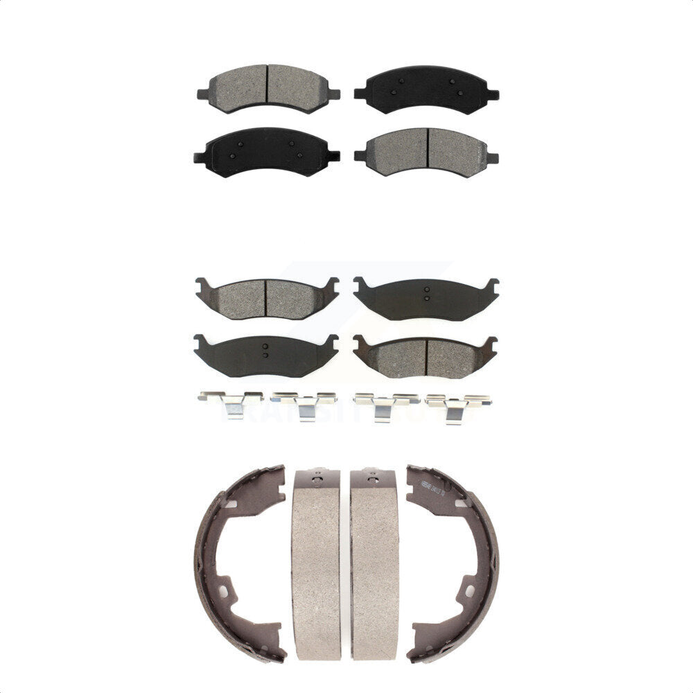 Transit Auto KSN-100678 Disc Brake Pad for 2007-2008 Dodge Ram 1500 - Front and Rear