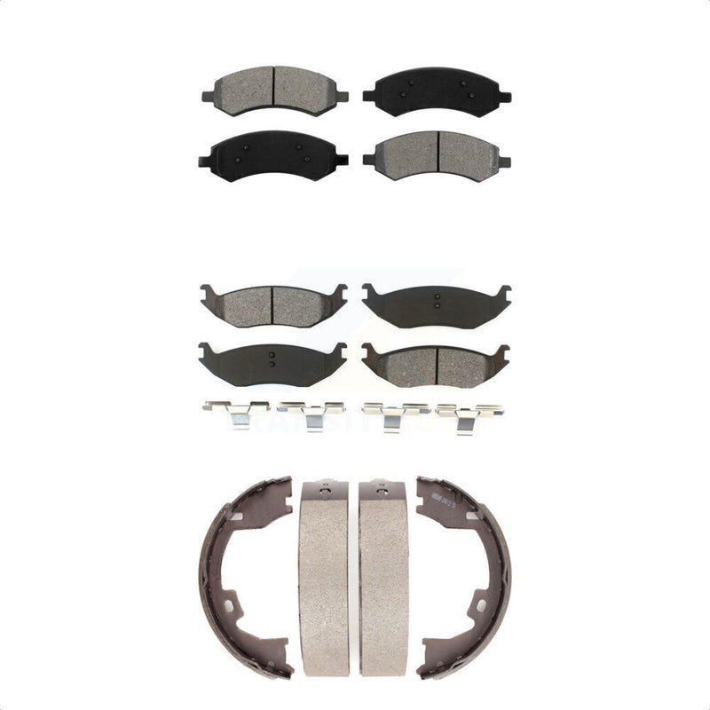 Transit Auto KSN-100678 Disc Brake Pad for 2007-2008 Dodge Ram 1500 - Front and Rear
