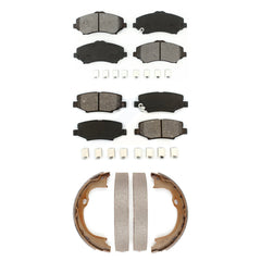 Transit Auto KSN-100702 Disc Brake Pad for 2007-2018 Jeep Wrangler JK, Jeep Liberty and More - Front and Rear