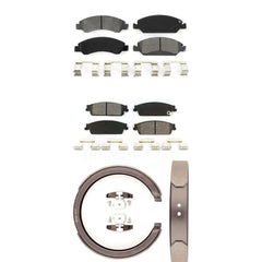Transit Auto KSN-100709 Disc Brake Pad for 2007-2014 Cadillac Escalade, Cadillac Escalade ESV and More - Front and Rear