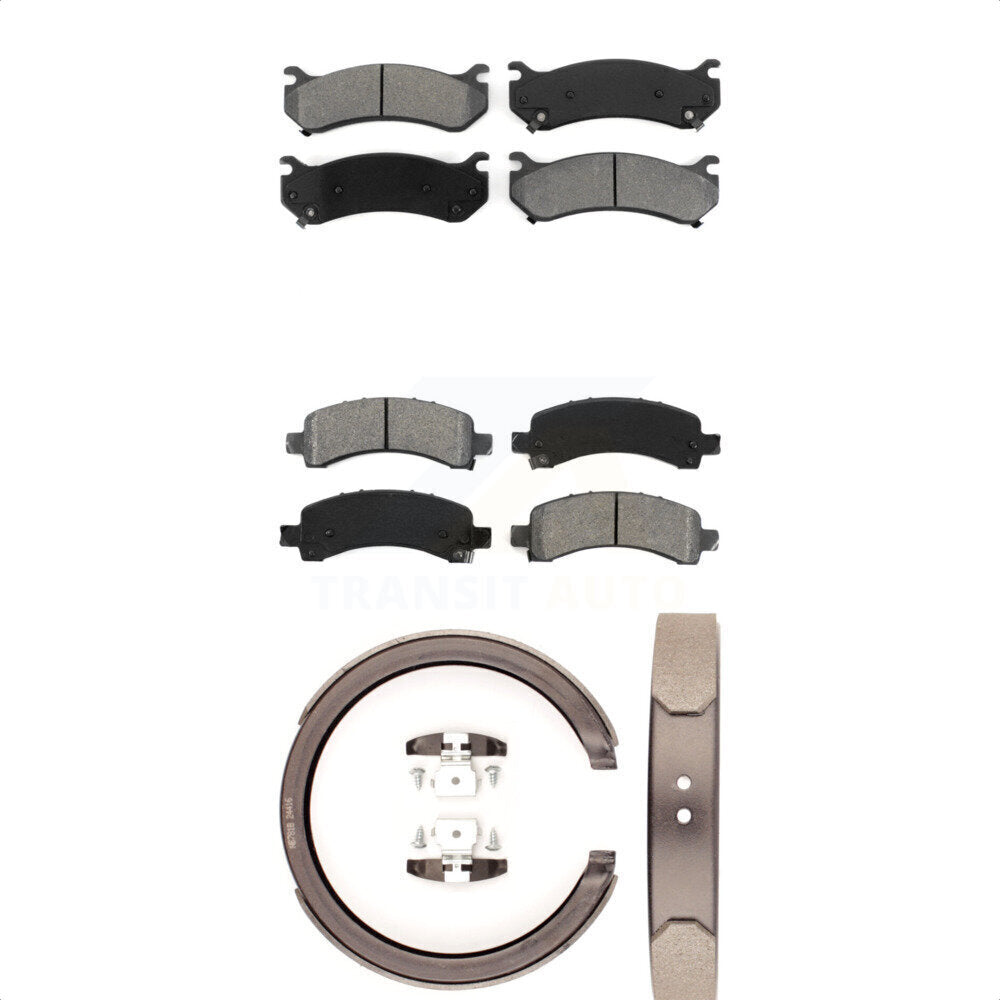 Transit Auto KSN-100710 Disc Brake Pad for 2002-2008 Cadillac Escalade, Chevrolet Avalanche 1500 and More - Front and Rear