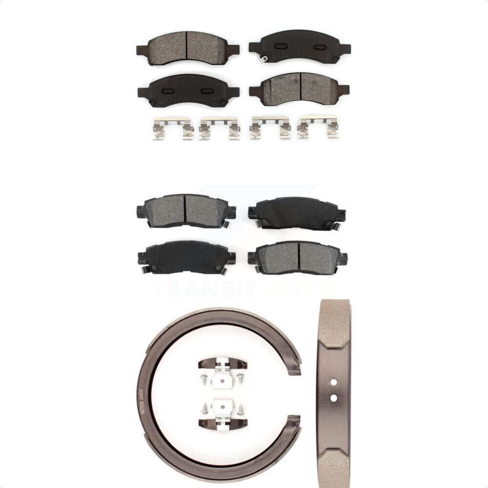 Transit Auto KSN-100712 Disc Brake Pad for 2006-2009 Isuzu Ascender, Buick Rainier and More - Front and Rear