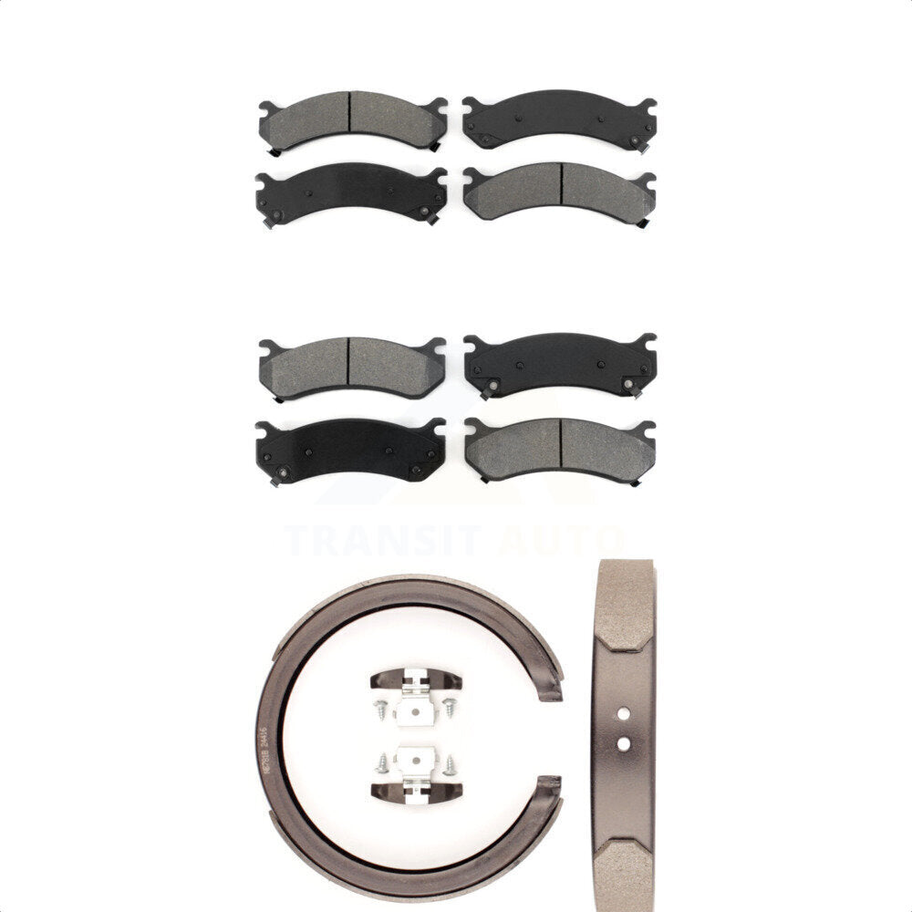 Transit Auto KSN-100714 Disc Brake Pad for 2001-2006 Chevrolet Silverado 1500 HD, GMC Sierra 1500 HD and More - Front and Rear