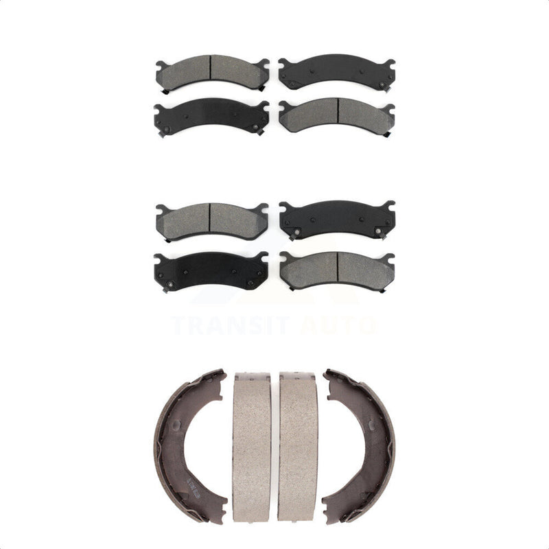Transit Auto KSN-100715 Disc Brake Pad for 1999-2010 GMC Sierra 3500 HD, Chevrolet Silverado 1500 HD Classic and More - Front and Rear