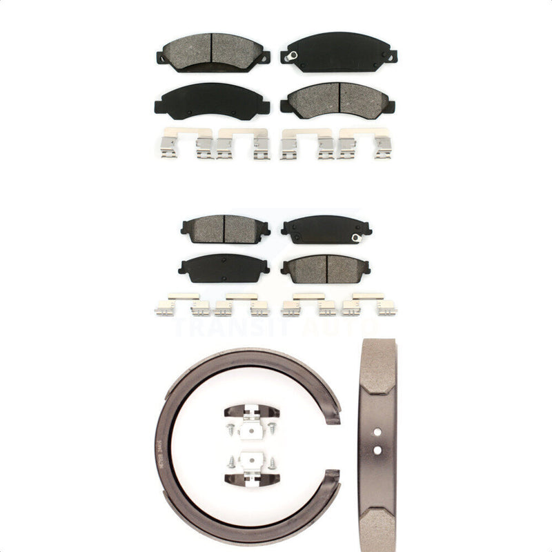 Transit Auto KSN-100719 Disc Brake Pad for 2007 Cadillac Escalade, Cadillac Escalade ESV and More - Front and Rear