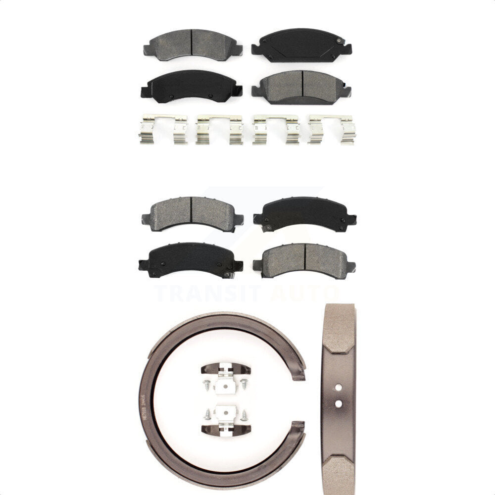 Transit Auto KSN-100721 Disc Brake Pad for 2009-2014 Chevrolet Express 1500, GMC Savana 1500 - Front and Rear