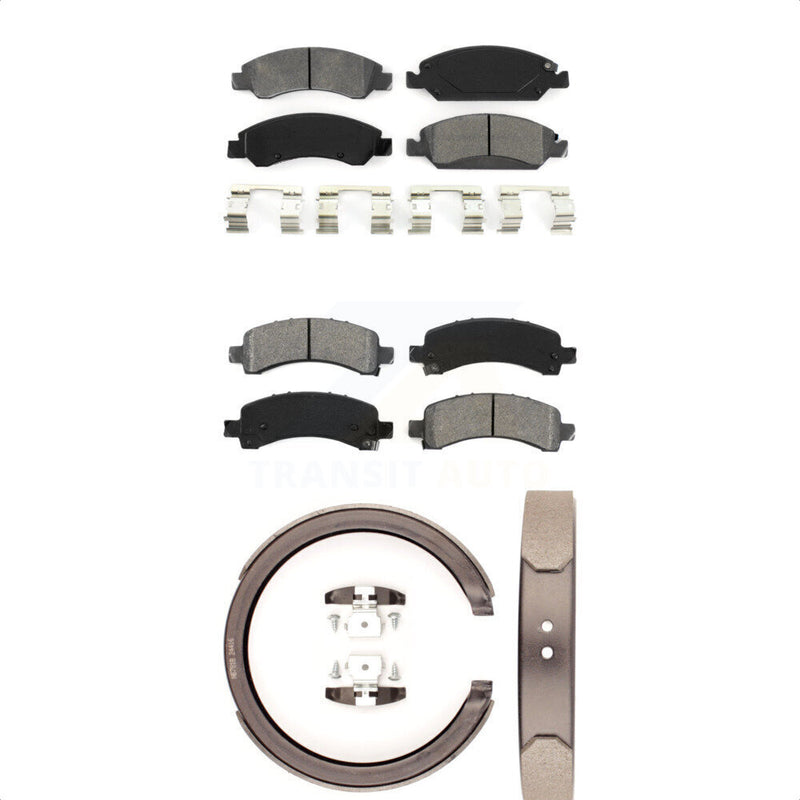 Transit Auto KSN-100721 Disc Brake Pad for 2009-2014 Chevrolet Express 1500, GMC Savana 1500 - Front and Rear