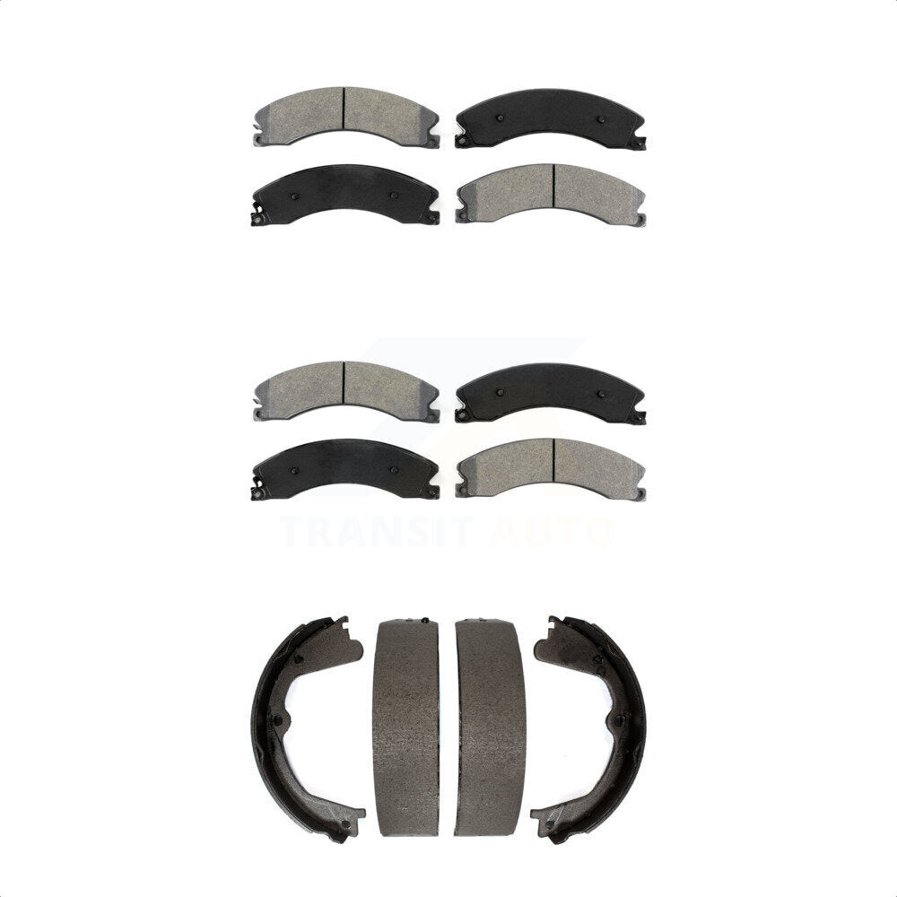 Transit Auto KSN-100744 Disc Brake Pad for 2011-2019 GMC Sierra 2500 HD, GMC Sierra 3500 HD and More - Front and Rear