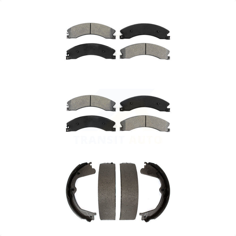 Transit Auto KSN-100744 Disc Brake Pad for 2011-2019 GMC Sierra 2500 HD, GMC Sierra 3500 HD and More - Front and Rear