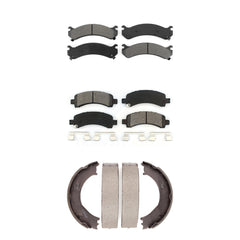 Transit Auto KSN-100771 Disc Brake Pad for 2003-2008 Chevrolet Express 2500, GMC Savana 2500 and More - Front and Rear
